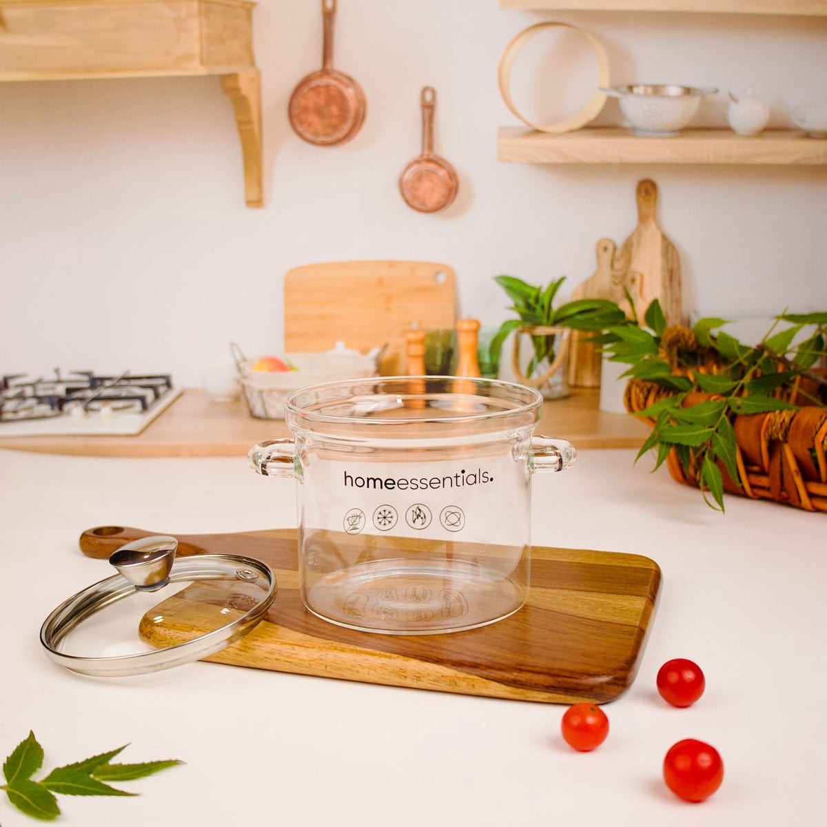 Multipurpose Transparent Borosilicate Cooking Pot (700 ml)