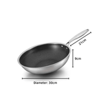 Multi-Purpose Stainless Steel Honeycomb Non-Stick Cooking Pot (28 cm)