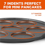 Cast Iron Mini Pancake Maker with Handle(23cm)
