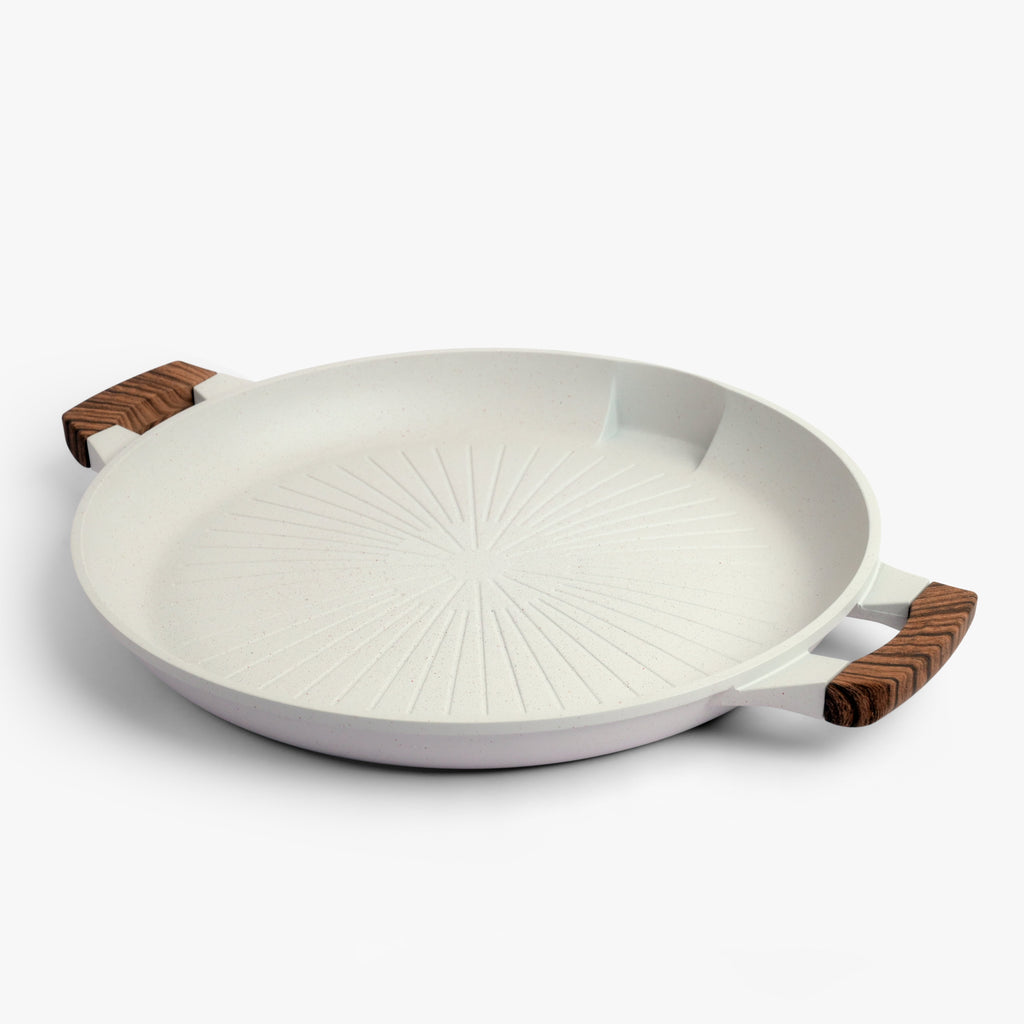 Non-Stick Aluminum Medical Stone Grill Pan(33cm)