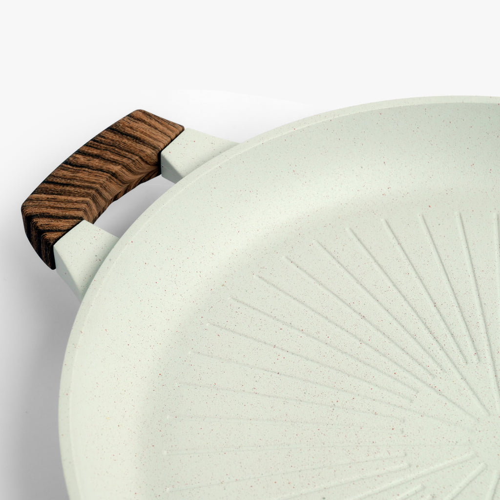 Non-Stick Aluminum Medical Stone Grill Pan(33cm)
