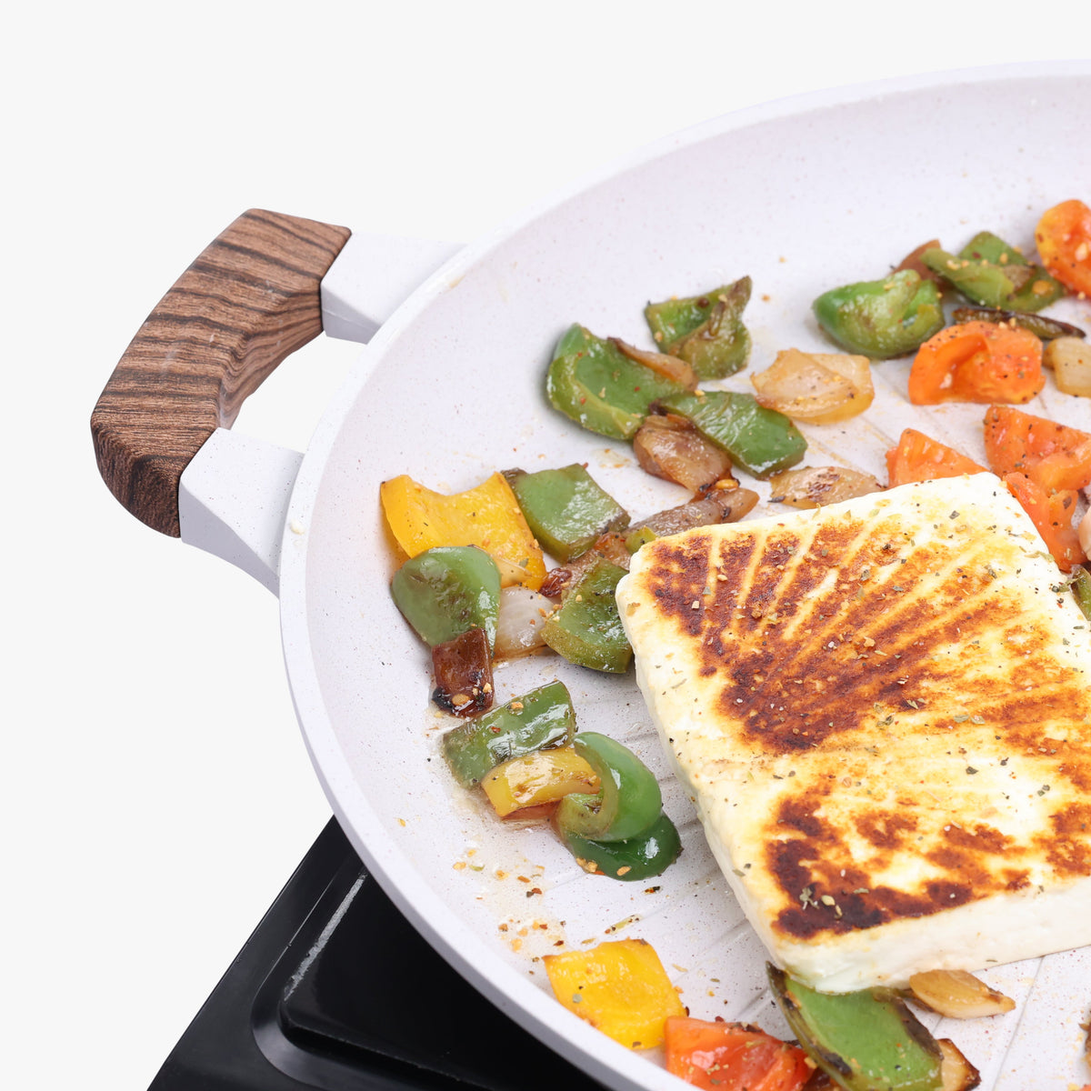 Non-Stick Aluminum Medical Stone Grill Pan(33cm)