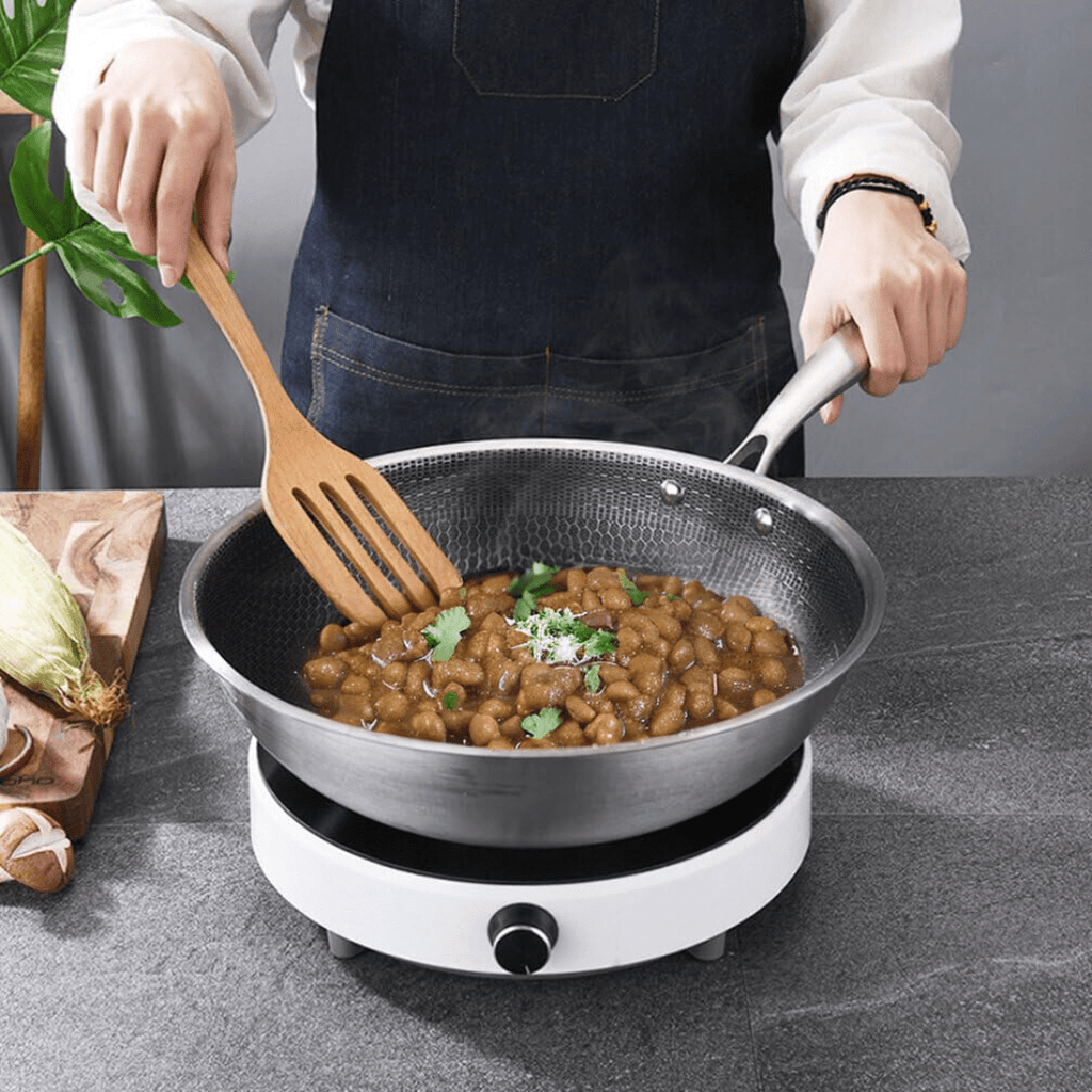 Multi-Purpose Stainless Steel Honeycomb Non-Stick Cooking Pot (28 cm)