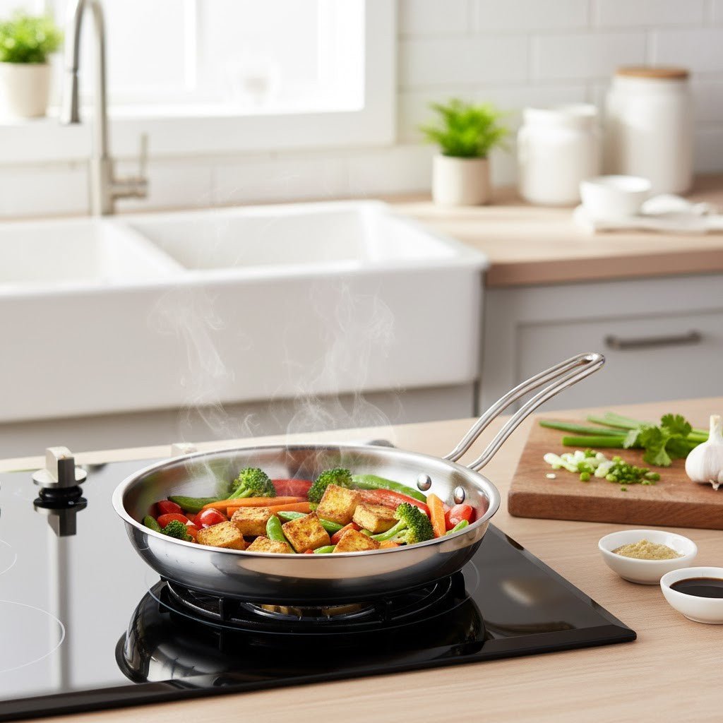 Stainless Steel Non-Stick Tri-Ply Frying Pan(24cm)
